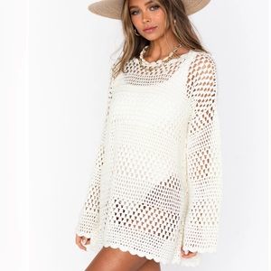 SHOW ME YOUR MUMU Paula crochet coverup L